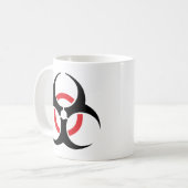 Mug icône rouge noire de hardstyle (Devant gauche)