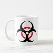 Mug icône rouge noire de hardstyle (Gauche)