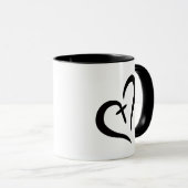 Mug icône simple chic Love and Faith | (Devant droit)