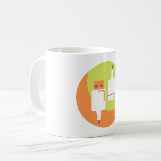 Mug Icône USB Plug (Devant gauche)
