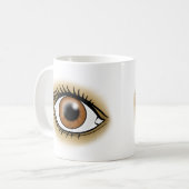 Mug Icône Yeux Marrons (Devant gauche)