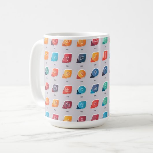 Mug Icônes (Devant gauche)