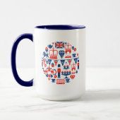 Mug Icônes britanniques de jubilé (Gauche)