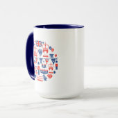 Mug Icônes britanniques de jubilé (Devant gauche)