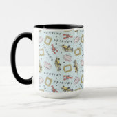Mug Icônes d'aquarelle AMIS™ Motif (Gauche)