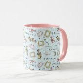 Mug Icônes d'aquarelle AMIS™ Motif | Ajouter Votre Nom (Devant droit)