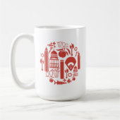 Mug Icônes d'Atlanta la Géorgie (Gauche)