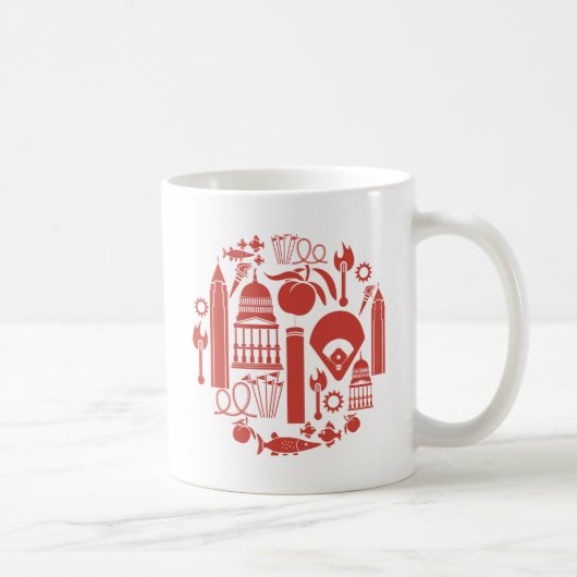 Mug Icônes d'Atlanta la Géorgie (Droite)