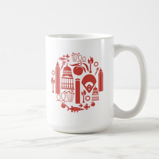 Mug Icônes d'Atlanta la Géorgie (Droite)