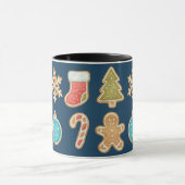 Mug Icônes de biscuits de Noël | Pain d'épice  (Centre)