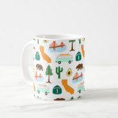 Mug Icônes de Californie (Devant gauche)