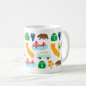 Mug Icônes de Californie (Devant droit)