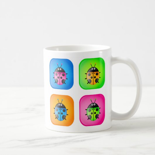 Mug Icônes de coccinelle (Droite)