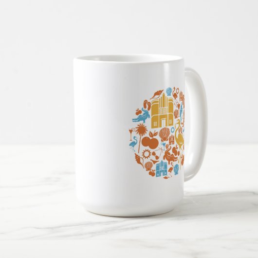Mug Icônes de la Floride (Devant droit)