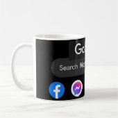 Mug Icônes de médias sociaux tendance Google barre de  (Gauche)