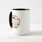 Mug Icônes de voyage de l'Allemagne (Devant gauche)