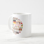Mug Icônes de voyage de l'Allemagne (Devant gauche)