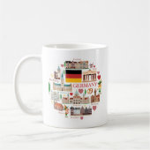 Mug Icônes de voyage de l'Allemagne (Gauche)