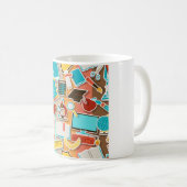 Mug Icônes d'équipement scolaire (Devant droit)