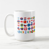 Mug Icônes des pays définies (Gauche)