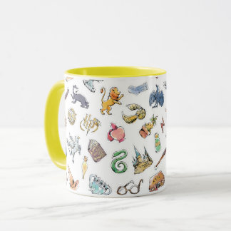 Mug Icônes Harry Potter à l'aquarelle