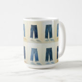 Mug Icônes indigo Painterly Art Denim Denimhead (Devant droit)