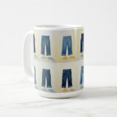 Mug Icônes indigo Painterly Art Denim Denimhead (Devant gauche)