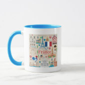 Mug Icônes mignonnes de la France (Gauche)