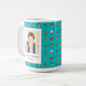 Mug Iconic 90's 40e anniversaire cadeau avec photo (Devant gauche)