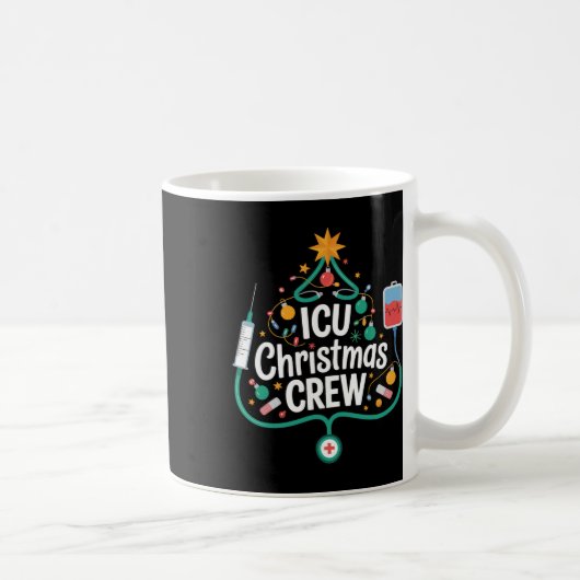 Mug Icu Christmas Crew Holiday Nurse Intensive Care Un (Droite)