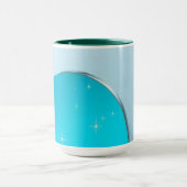 Mug Icy Cyan Luxury Titanium Sparkle Burst (Centre)