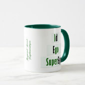 Mug Id, Ego et Superego Psychologie en Vert et Noir (Devant droit)