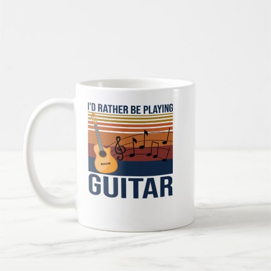 Mug ID guitare Plutôt Jouer Guitare135 Guitariste (Gauche)