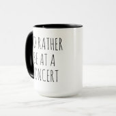 Mug  I'd Rather Be At A Concert, Music (Devant gauche)