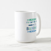 Mug I'd Rather be Baking Blue (Devant droit)