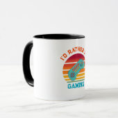 Mug Id Rather Be Gaming Retro Design (Devant gauche)