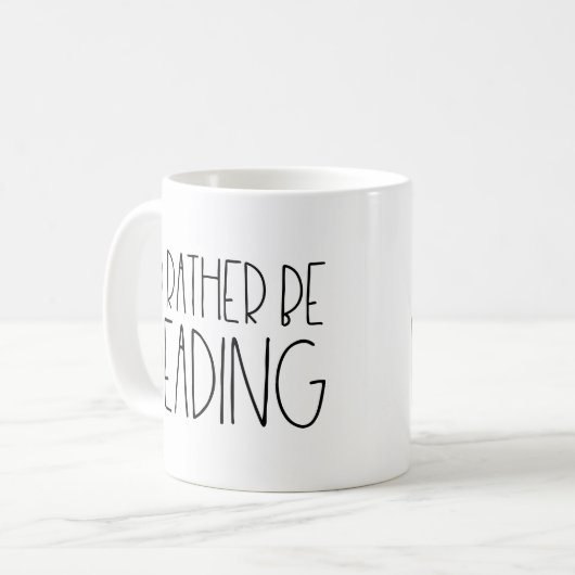 Mug I'd rather be reading (Devant gauche)