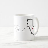 Mug Idaho en Californie - Heart2Heart (Devant droit)