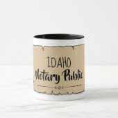 Mug Idaho Notaire Public Soll Feather Quill (Centre)