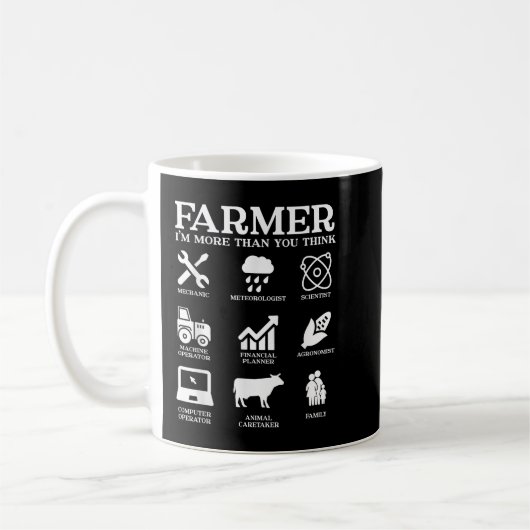 Mug Idée-cadeau agricole Agriculture Patriotique Far (Gauche)