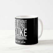 Mug Idée-cadeau amusante du beach-volley (Devant droit)