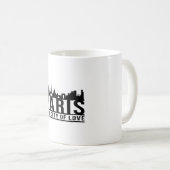 Mug Idée cadeau Cityscape Skyline de Paris France (Devant droit)
