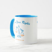 Mug Idée cadeau client. Cabinet d'avocats, avocat, pro (Devant gauche)