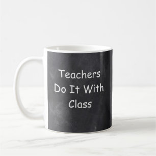 Mug Idée Cadeau Conception Tableau Noir Classe Enseign