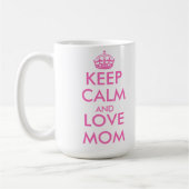 Mug Idée cadeau de la fête des mères | garder calme am (Gauche)