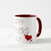 Mug idée cadeau de la journée de la mère heureuse (Devant droit)