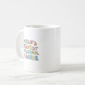 Mug Idée cadeau de l'enseignant préscolaire le plus Ok (Devant gauche)