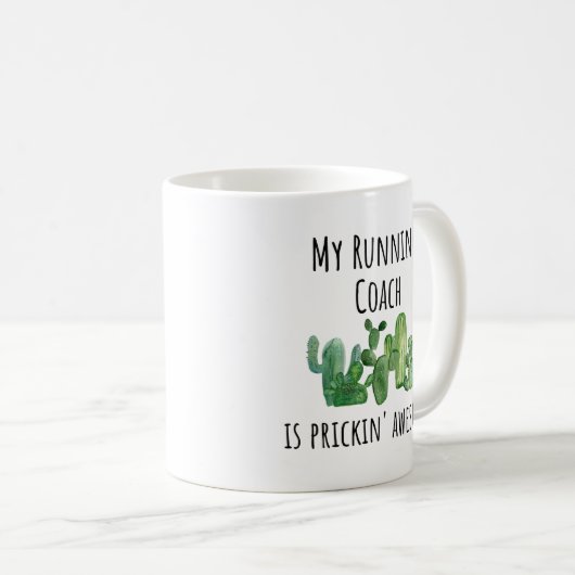 Mug Idée cadeau de l'entraîneur de course (Devant droit)