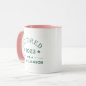 Mug Idée cadeau de retraite personnalisée (Devant gauche)
