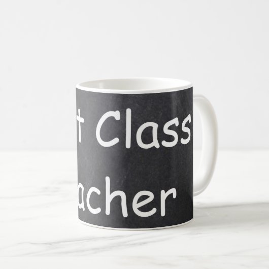 Mug Idée Cadeau Design Tableau Noir Professeur Premièr (Devant droit)